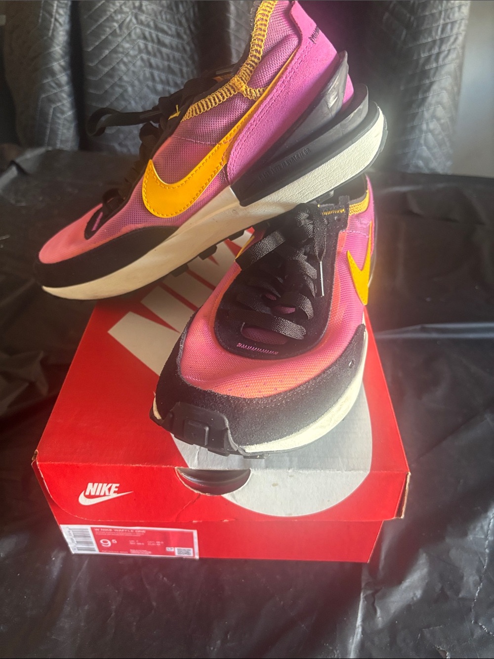 Nike Women’s Pink & Yellow Lifestyle Sneakers